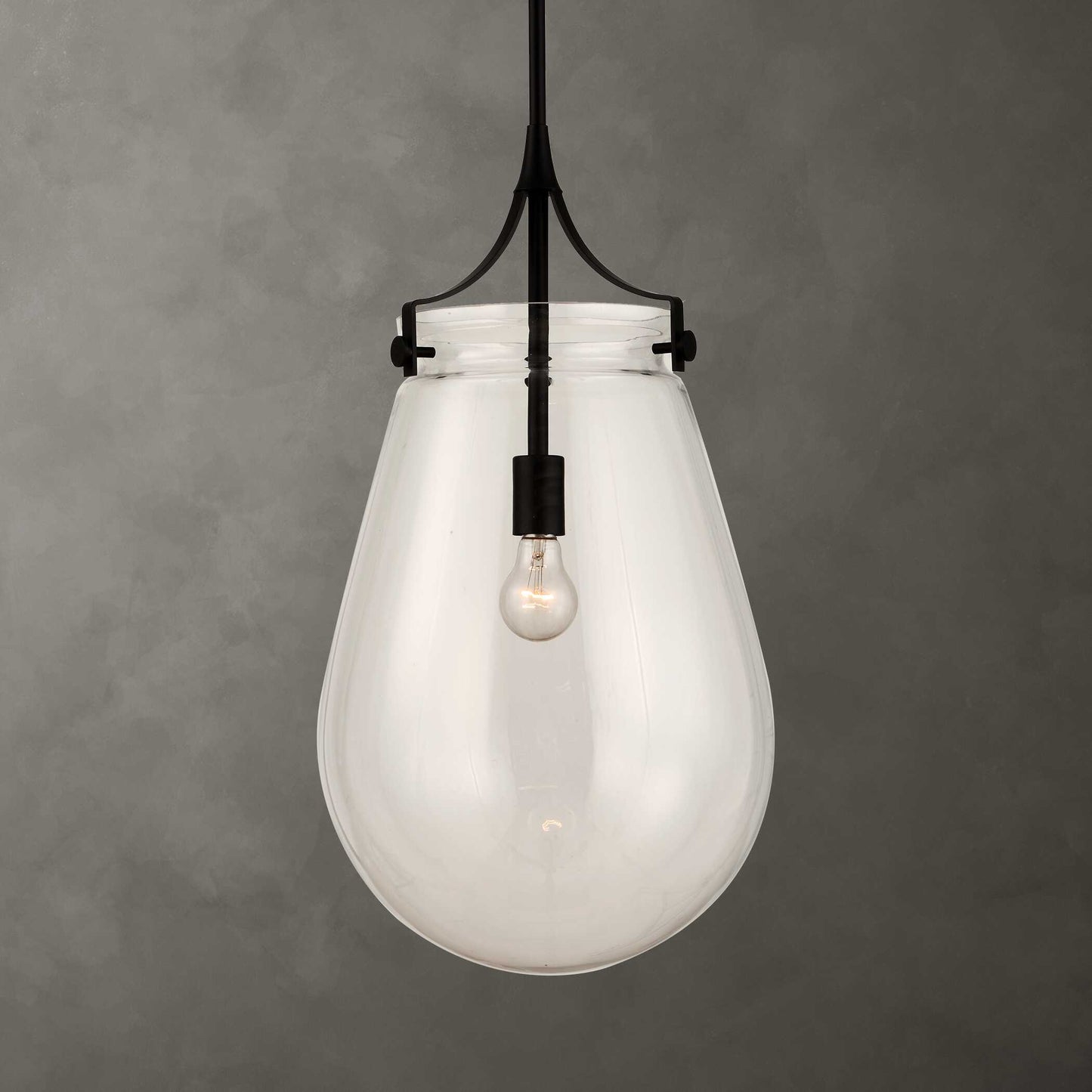 Uttermost Dewdrop 1 Light Glass Shade Pendant
