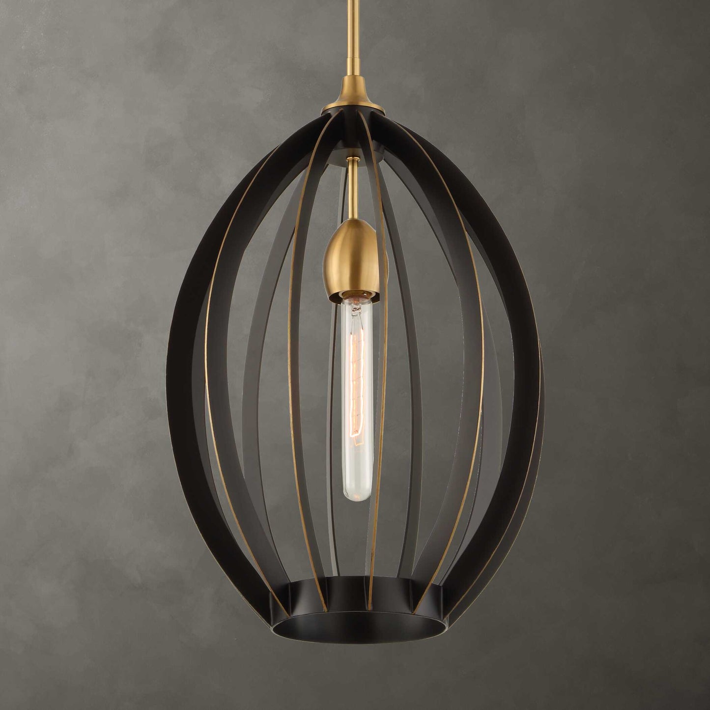 Uttermost Darby 1 Light Architectural Oval Pendant