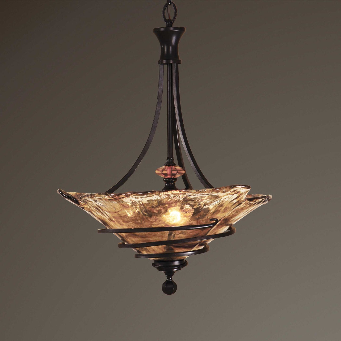 Uttermost Vitalia 3 Light Oil Rubbed Bronze Pendant