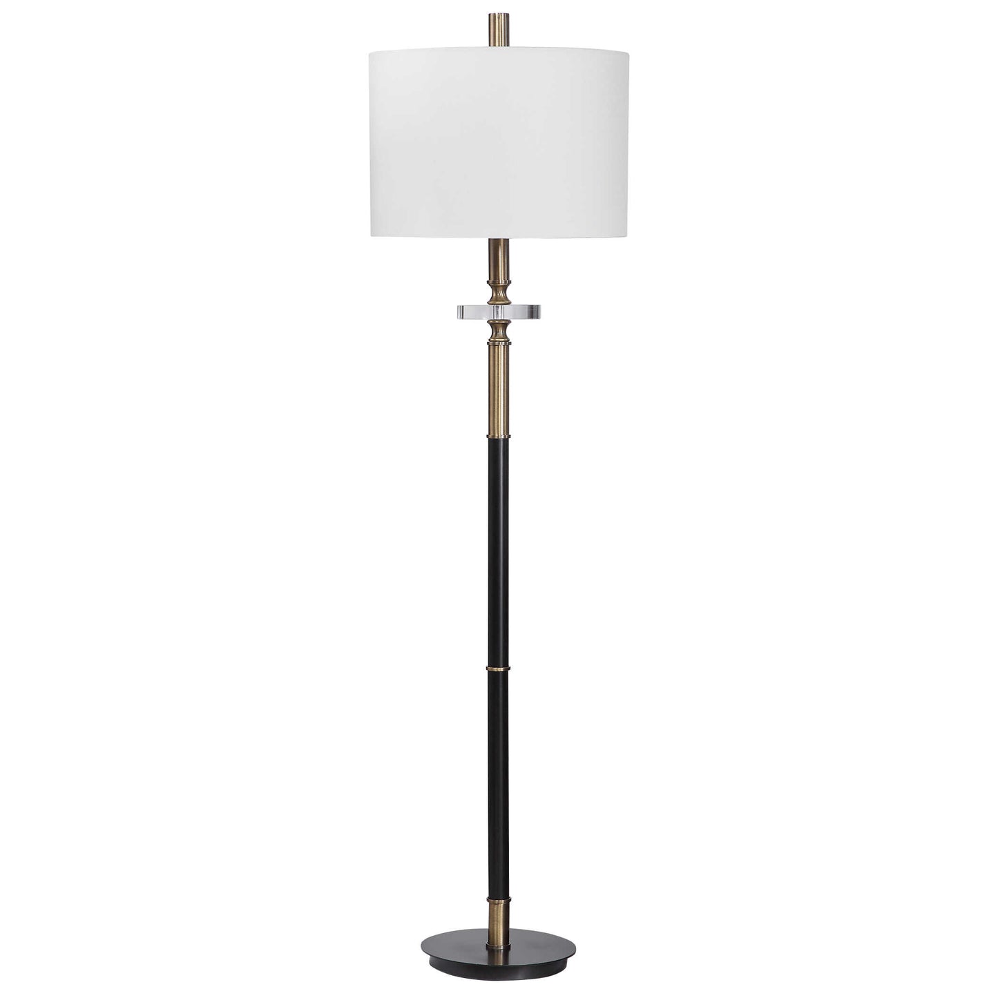 Uttermost Maud Aged Black Floor Lamp