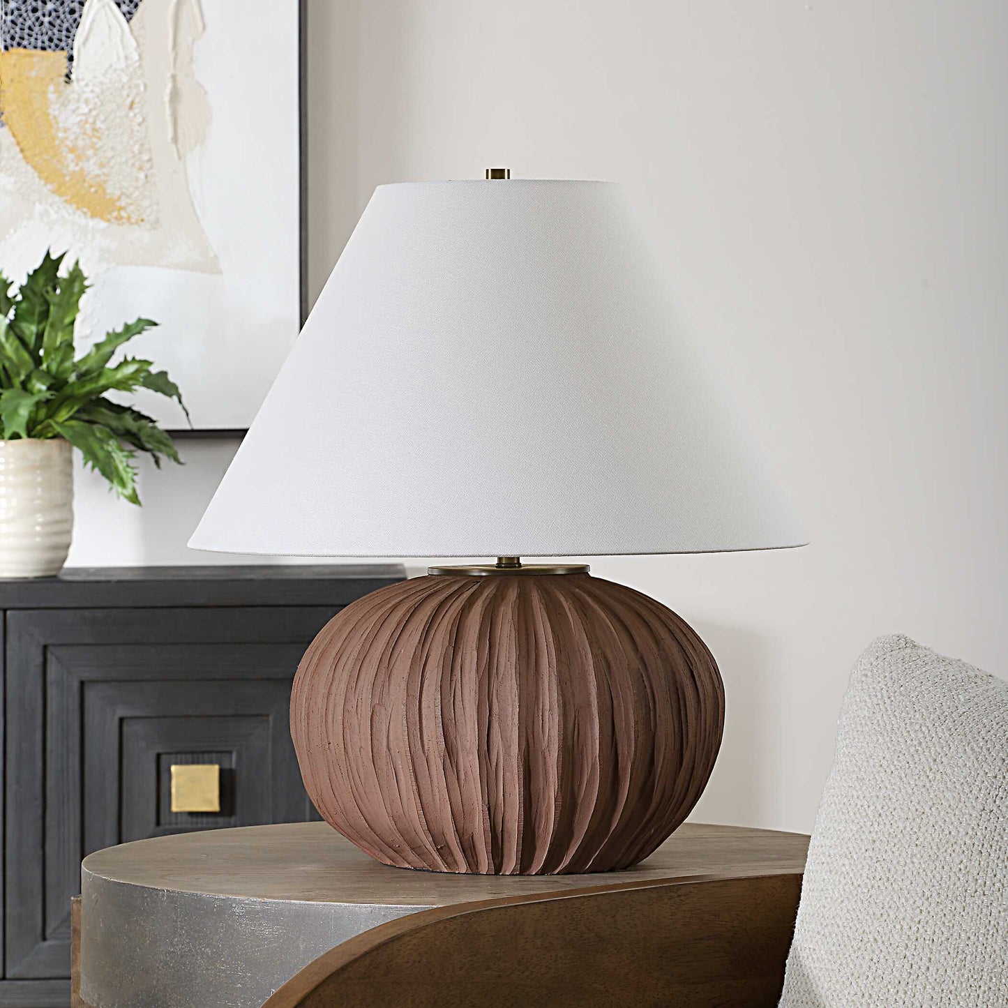 Uttermost Keoghan Terracotta Table Lamp