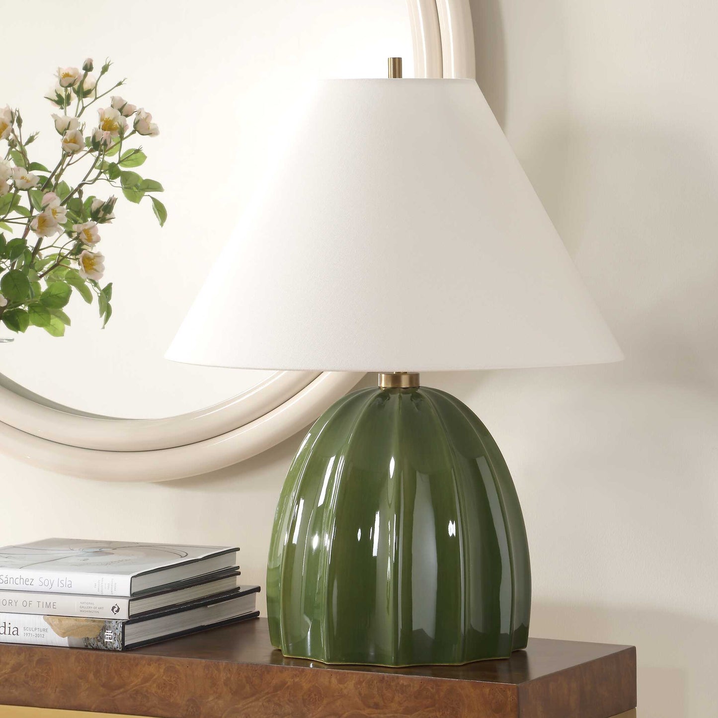 Uttermost Renna Moss Green Table Lamp