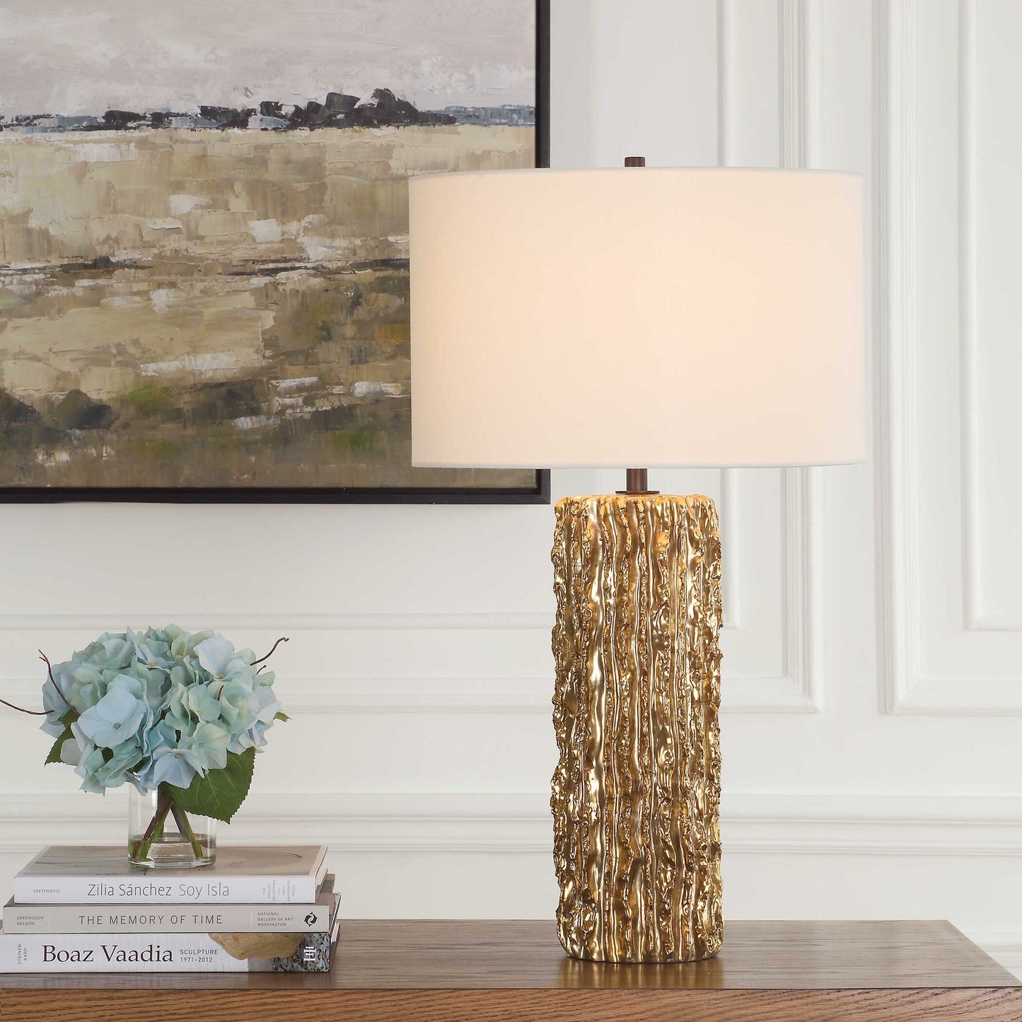 Uttermost Echo Golden Table Lamp