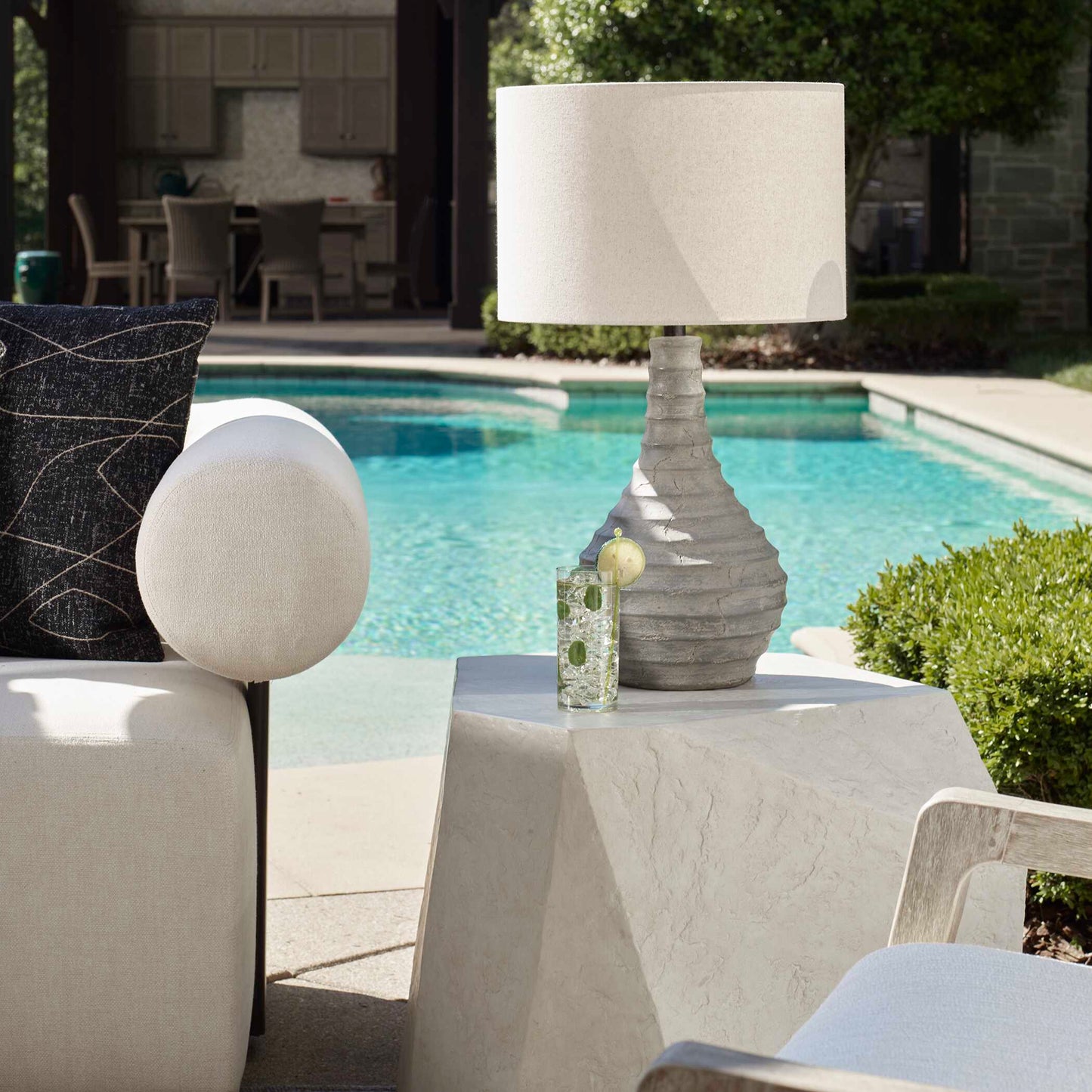 Uttermost Stratum Rustic Outdoor Table Lamp