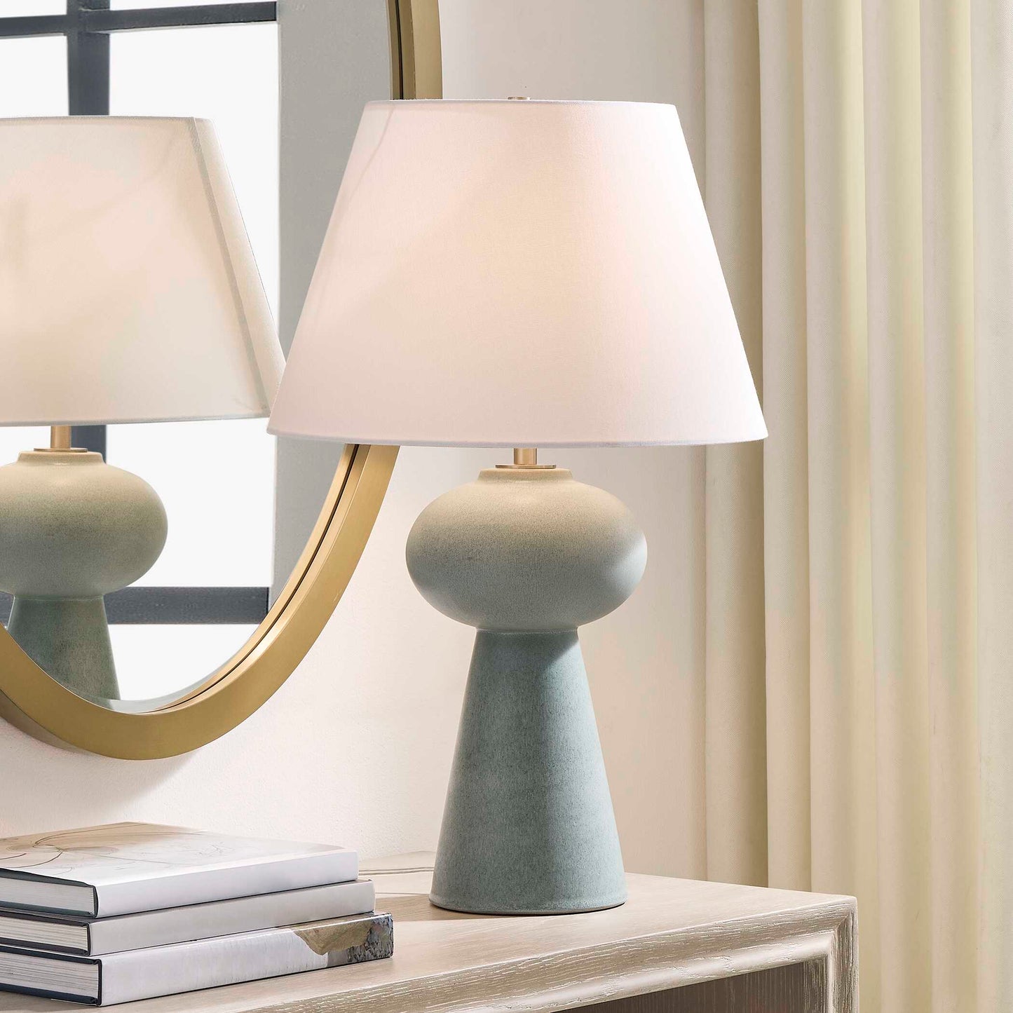 Uttermost Elwyn Light Blue Table Lamp