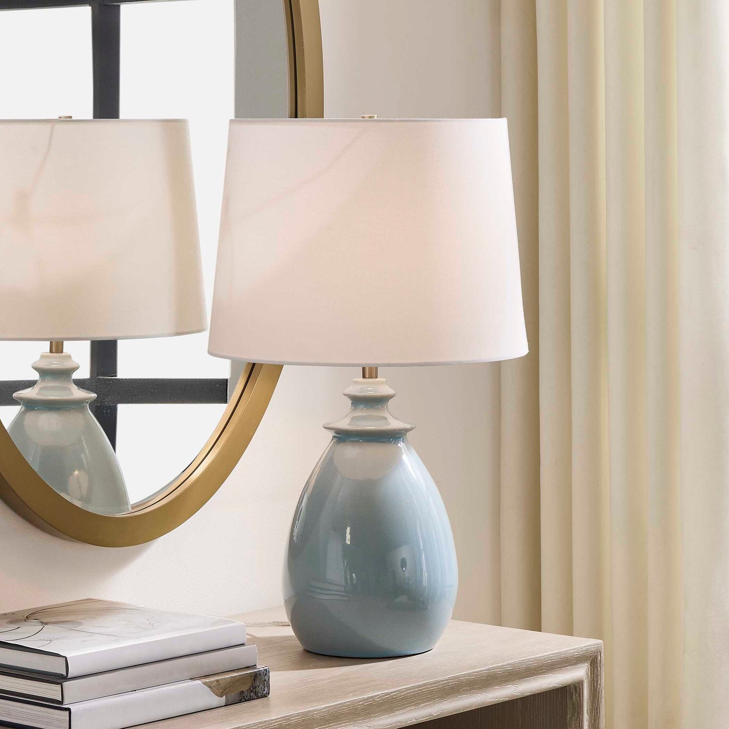 Uttermost Lorene Light Blue Table Lamp