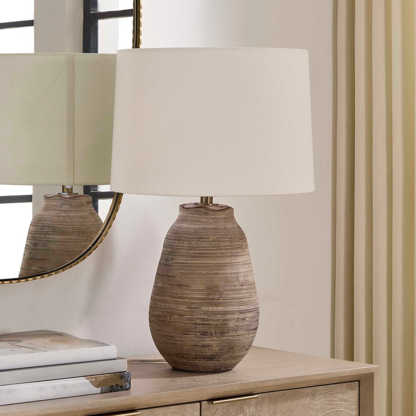 Uttermost Tonachio Etched Urn Table Lamp
