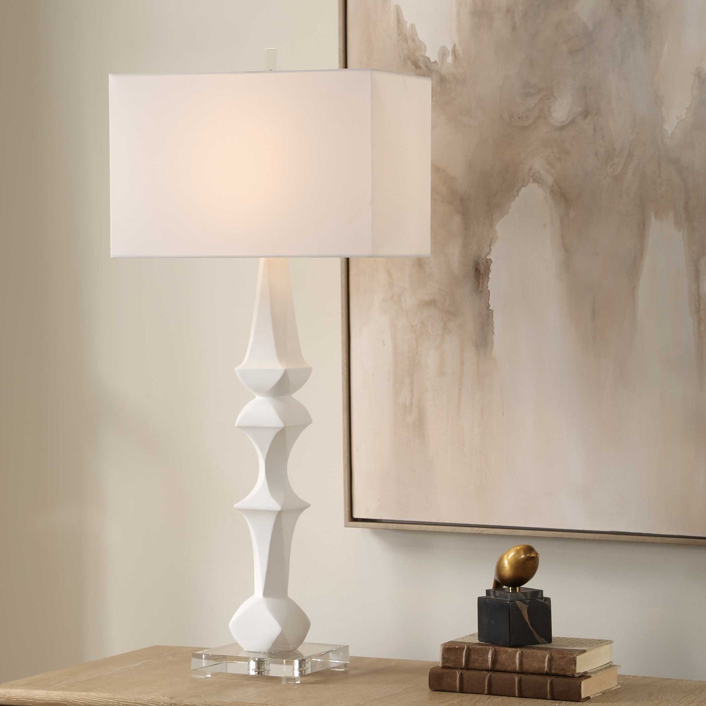 Uttermost Mayme White Table Lamp