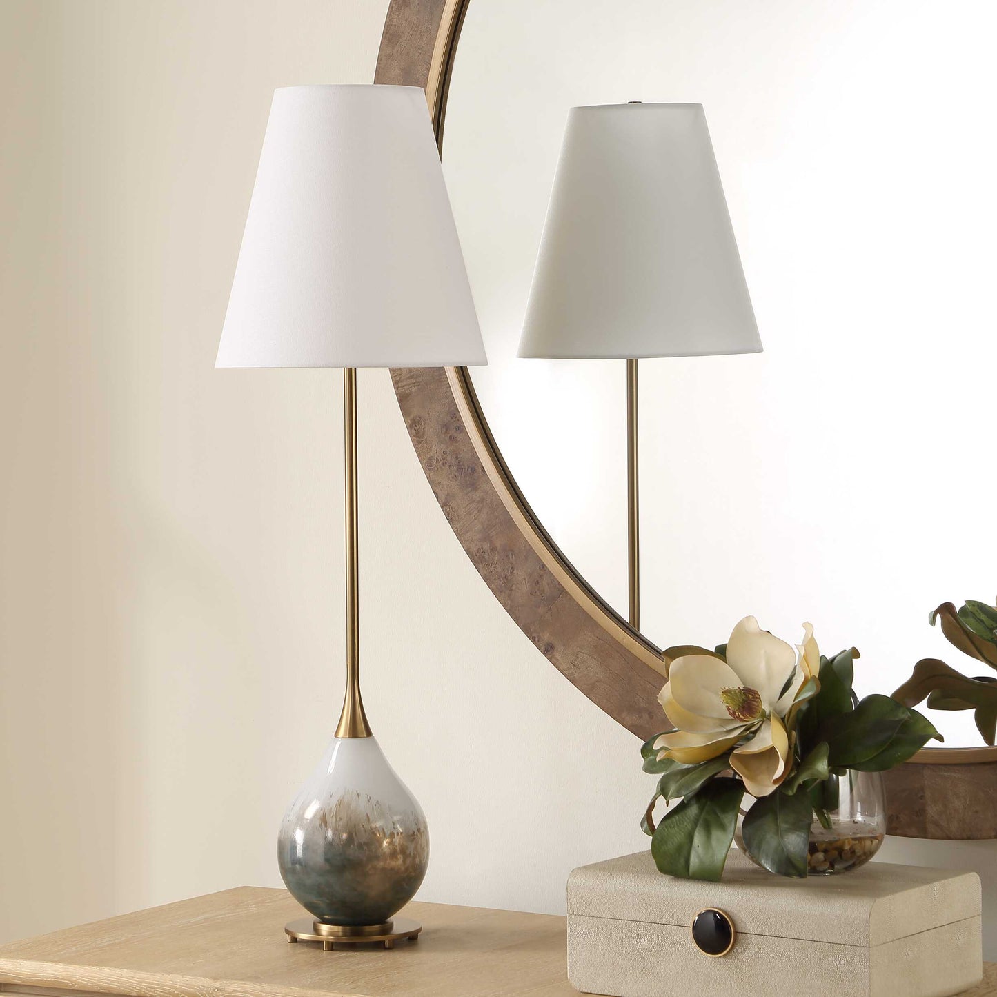 Uttermost Cardoni Smoke Buffet Lamp