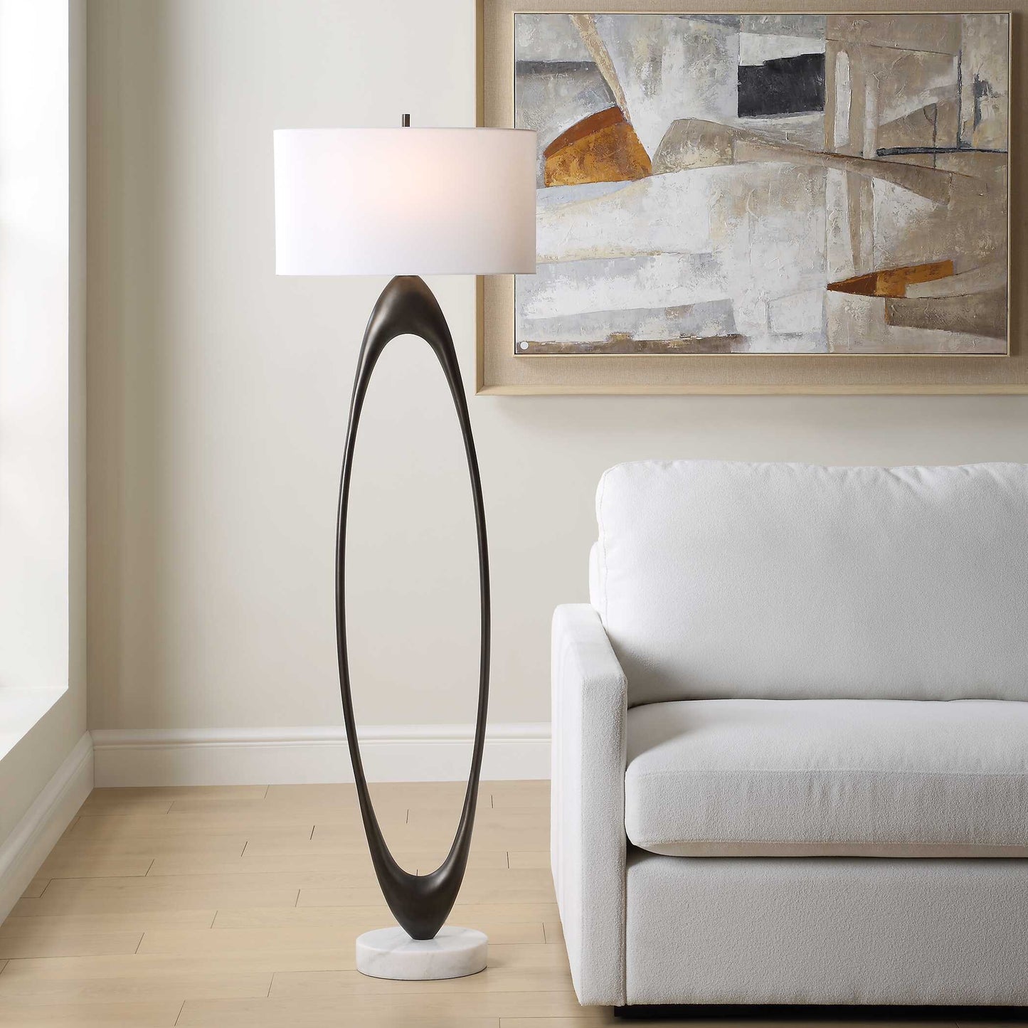 Uttermost Sonic Open Oval Floor Lamp