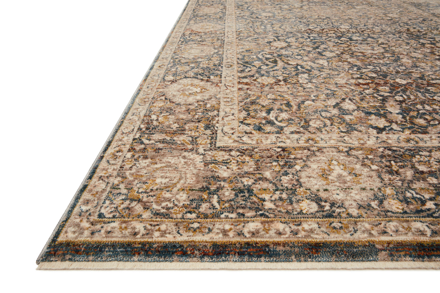Loloi Lourdes Charcoal / Ivory 2'-3" x 3'-10" Accent Rug
