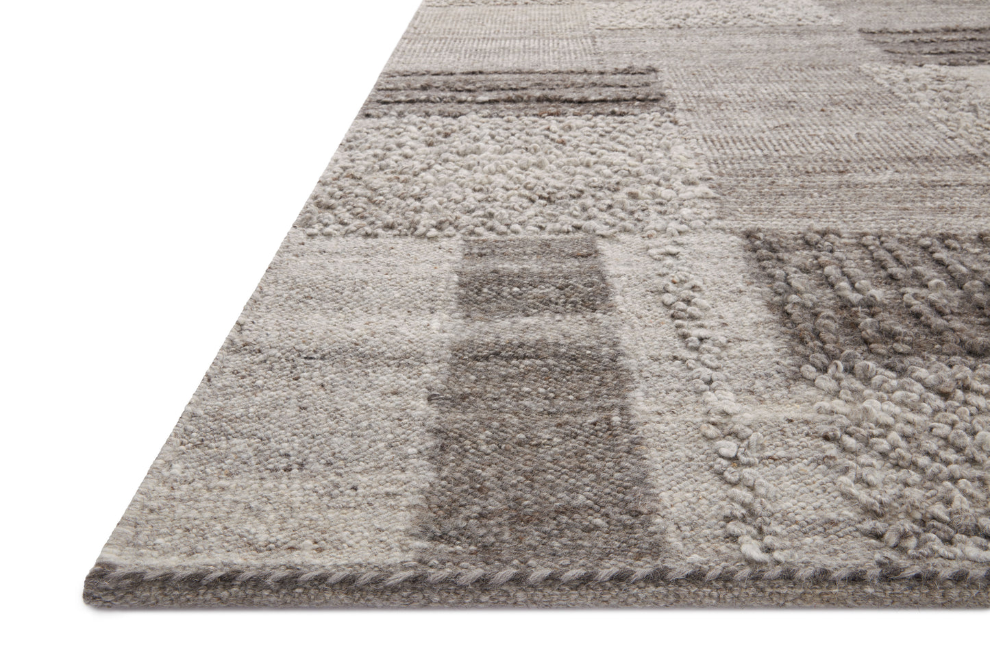 Loloi Manfred Charcoal / Dove 18" x 18"Sample Rug