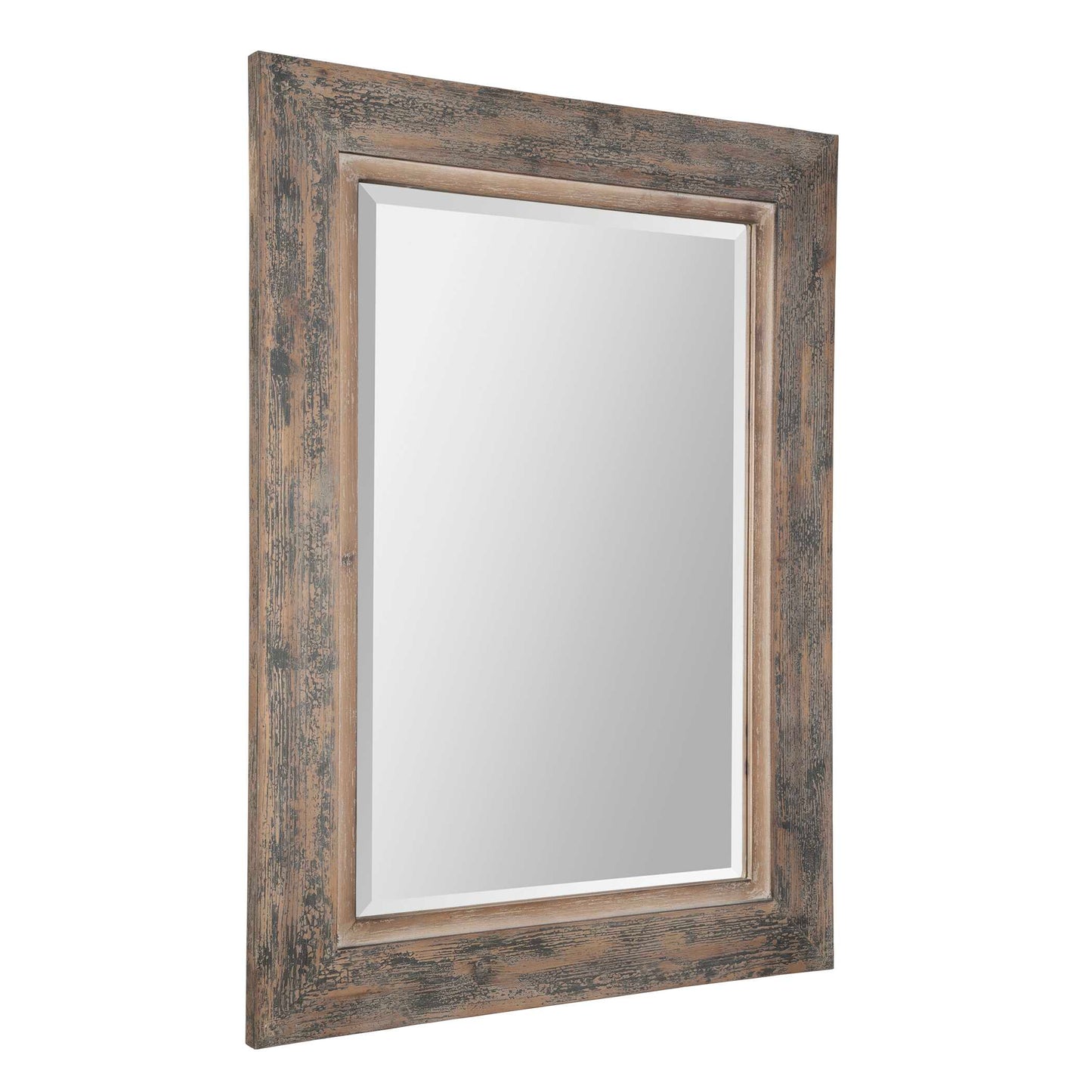 Uttermost Bozeman Distressed Blue Mirror
