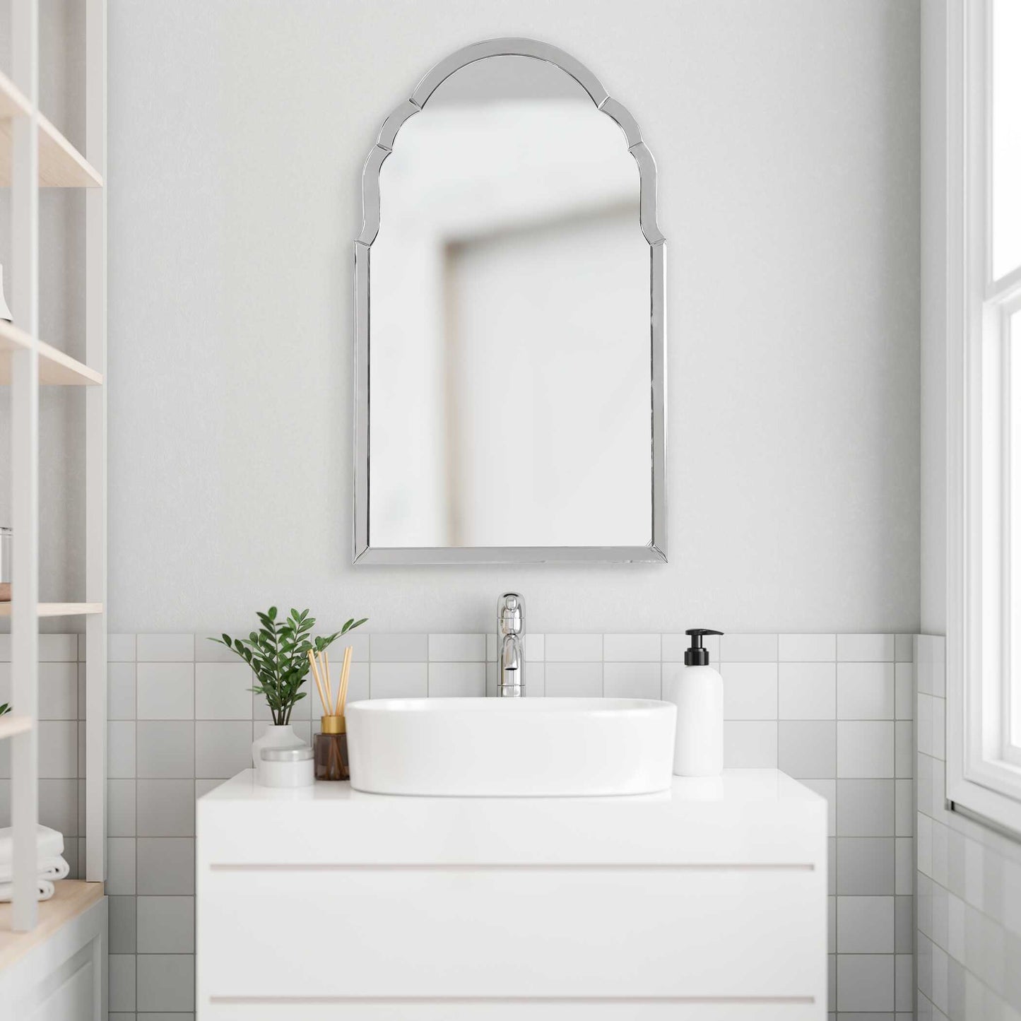 Uttermost Brayden Frameless Arched Mirror