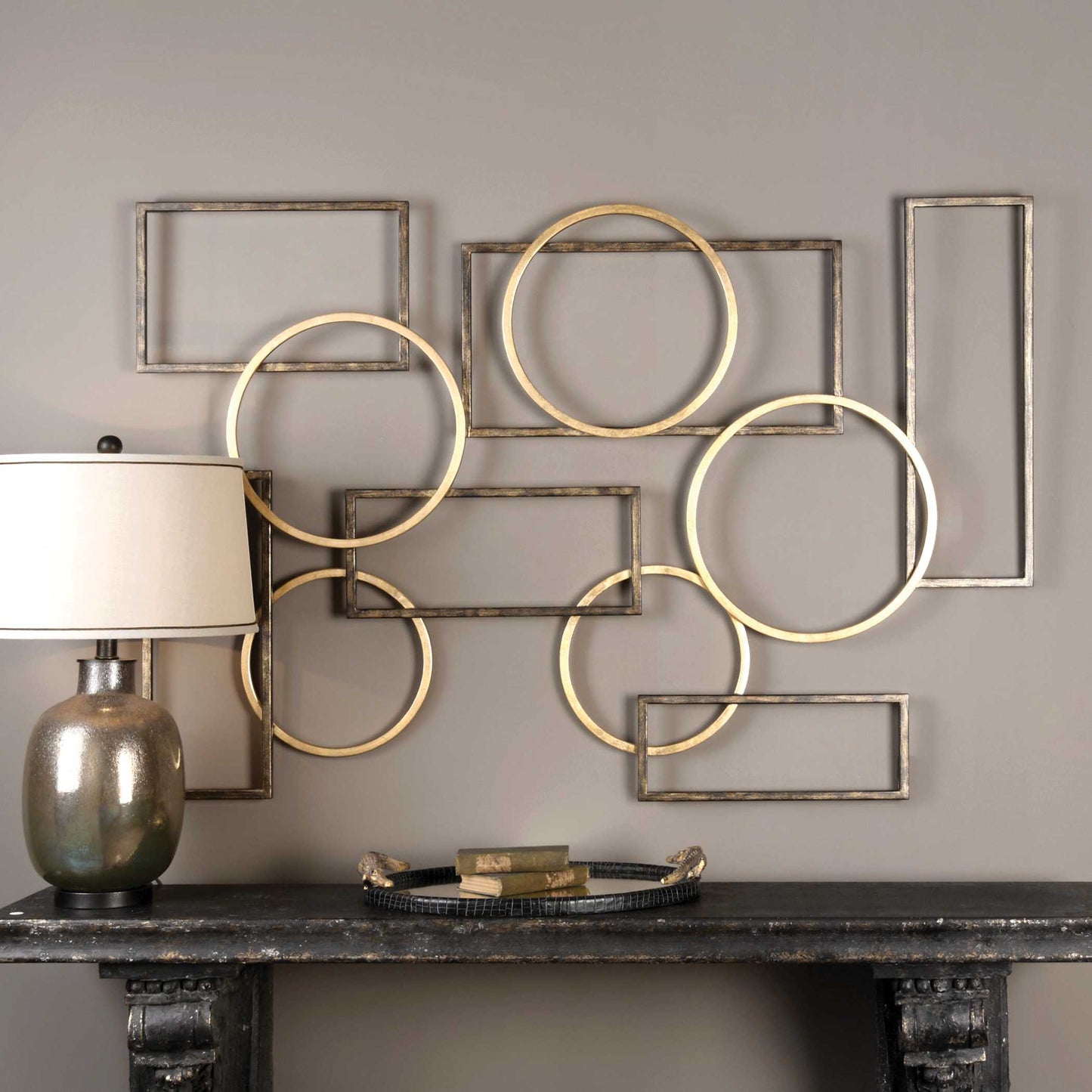 Uttermost Elias Bronze And Gold Wall Art
