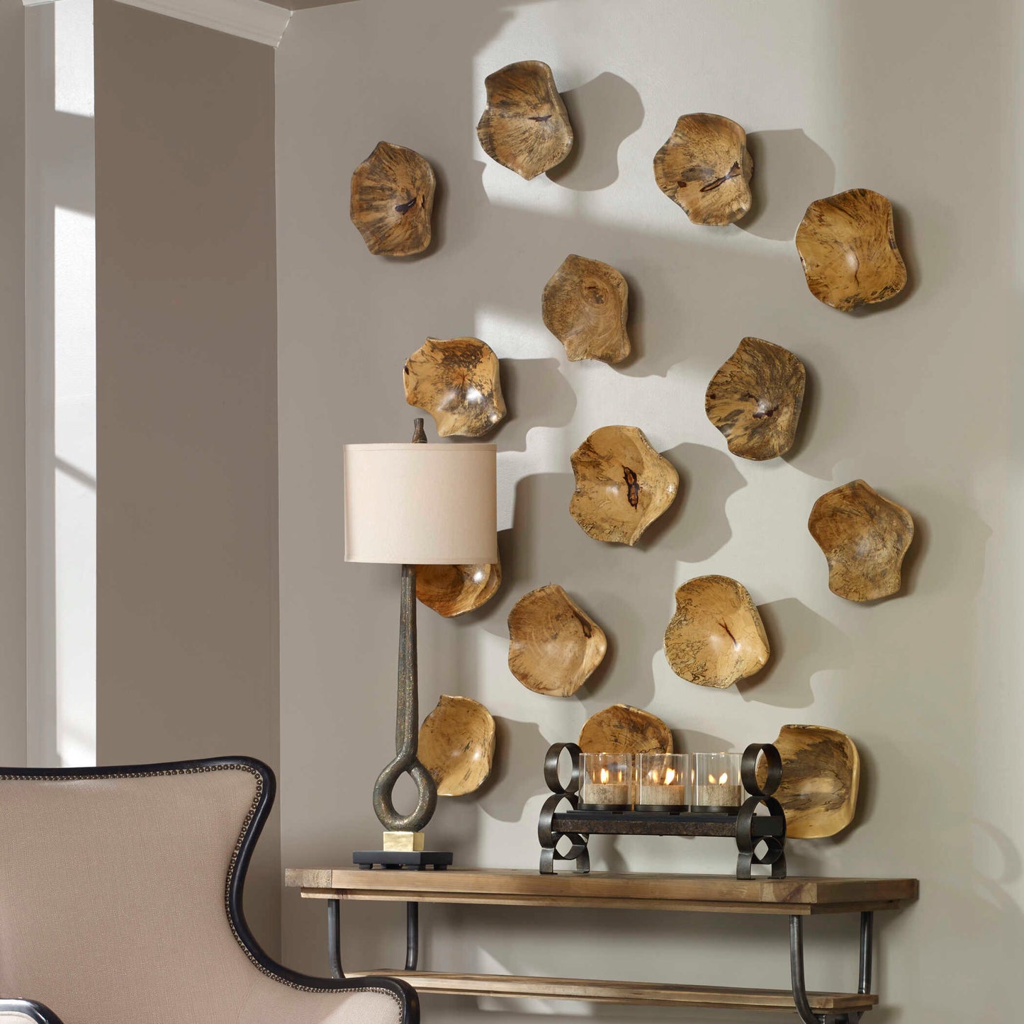 Uttermost Tamarine Wood Wall Art Set/3