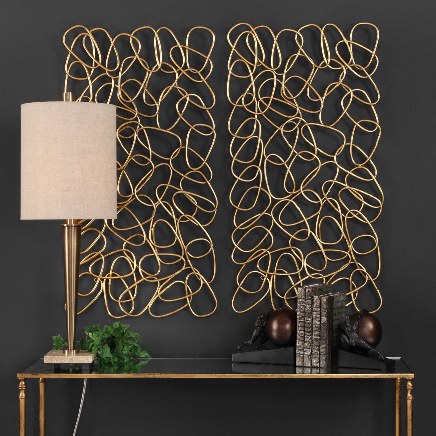 Uttermost In The Loop Gold Wall Art Set/2