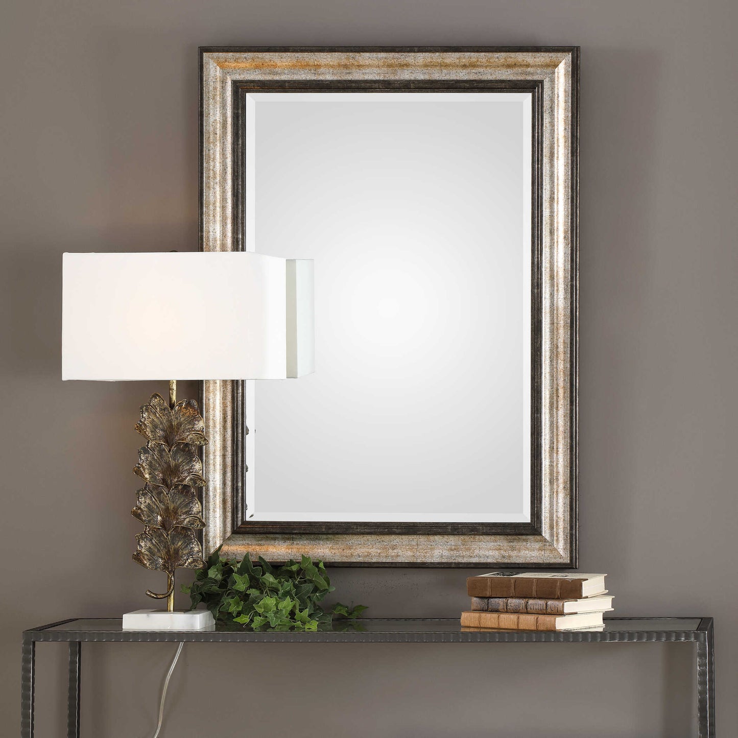 Uttermost Shefford Antiqued Silver Mirror