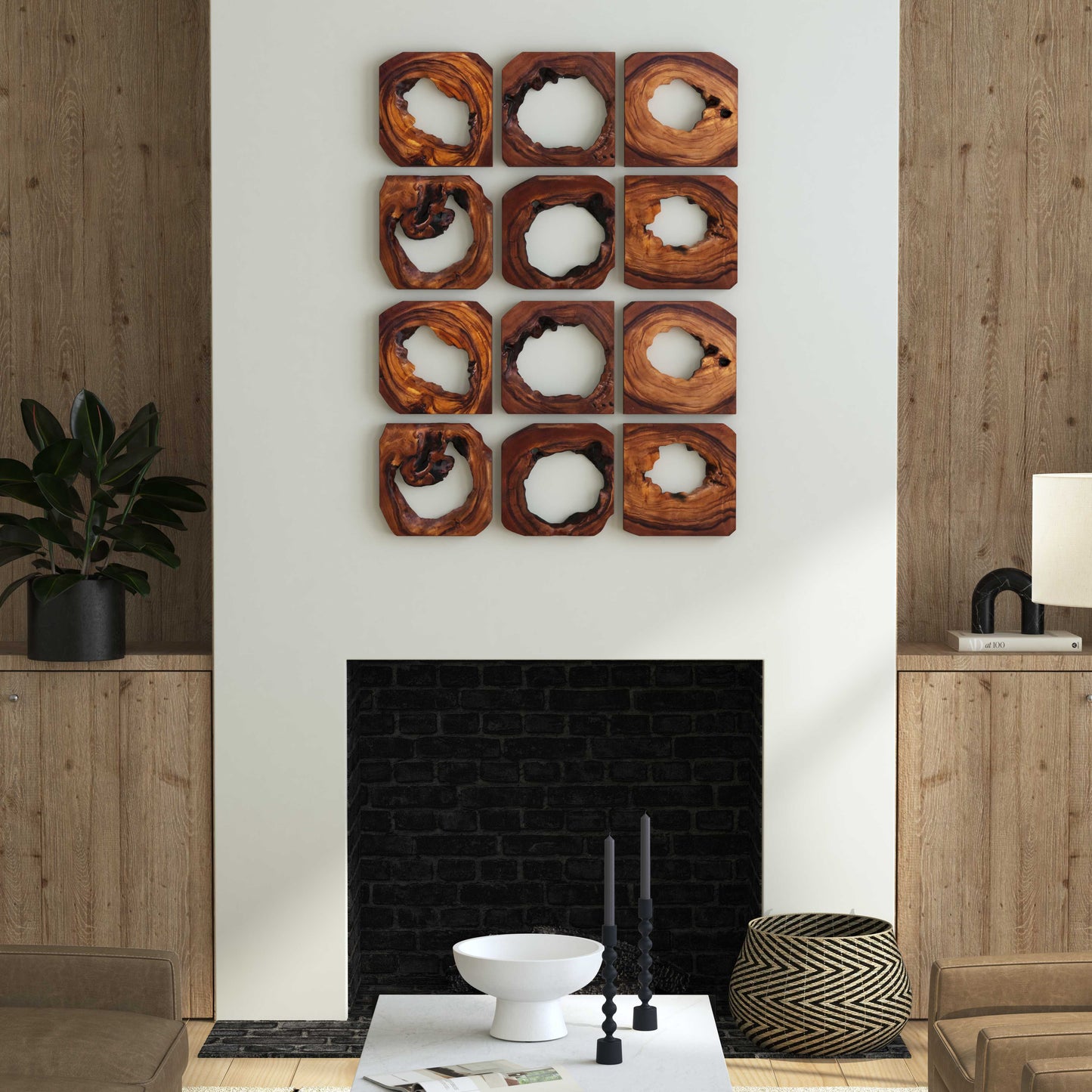 Uttermost Adlai Wood Wall Art Set/6