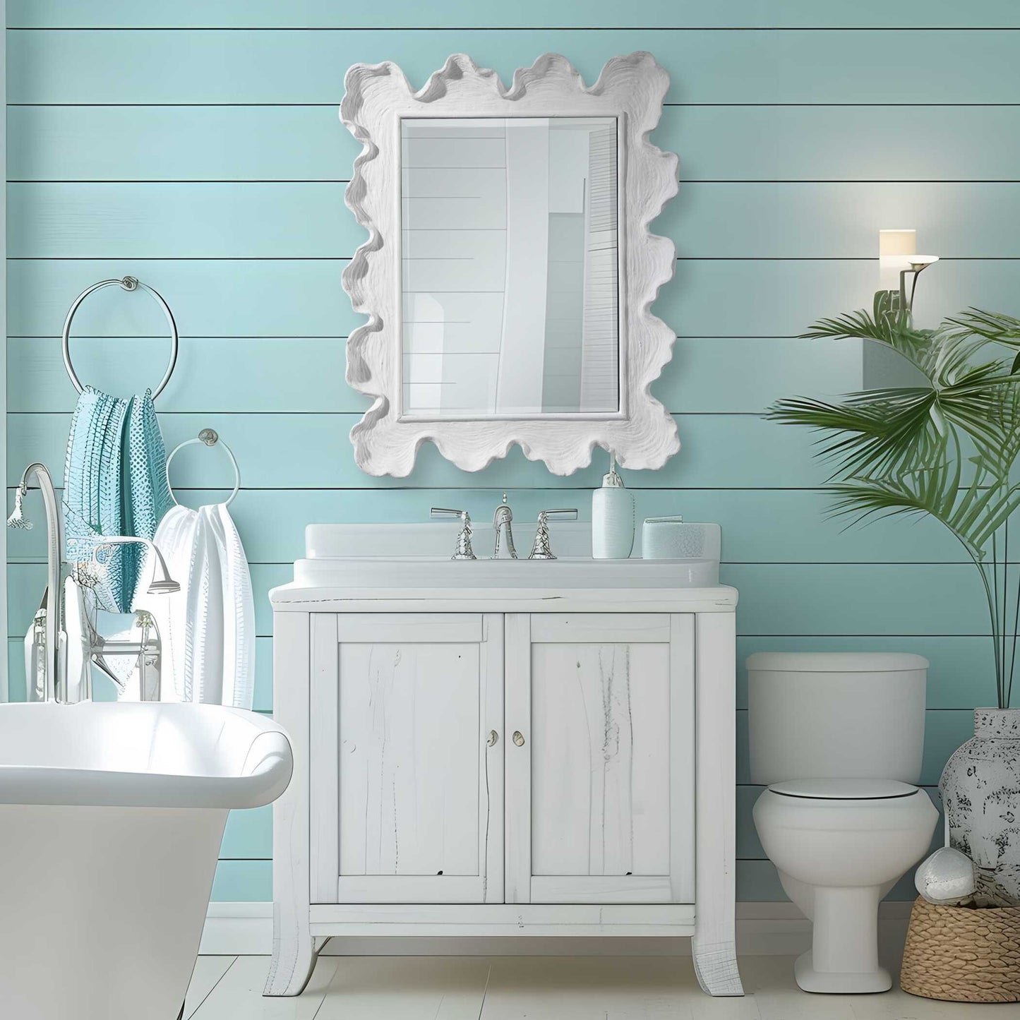 Uttermost Sea Coral Coastal Mirror