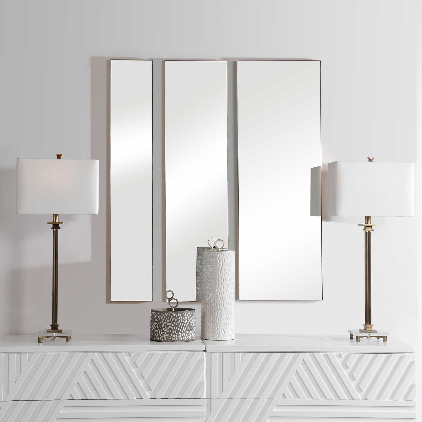 Uttermost Rowling Gold Mirrors Set/3