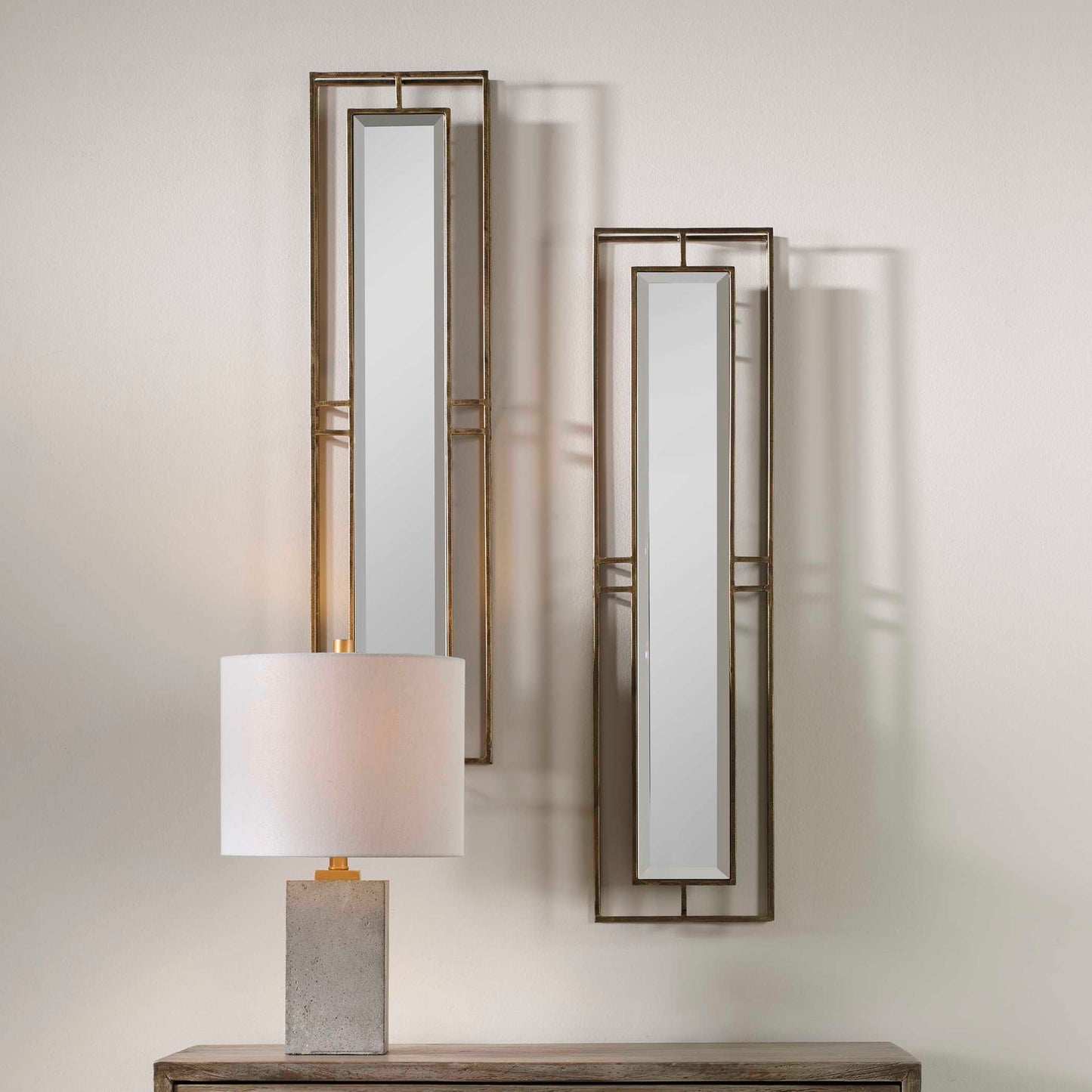 Uttermost Rutledge Gold Mirrors Set/2