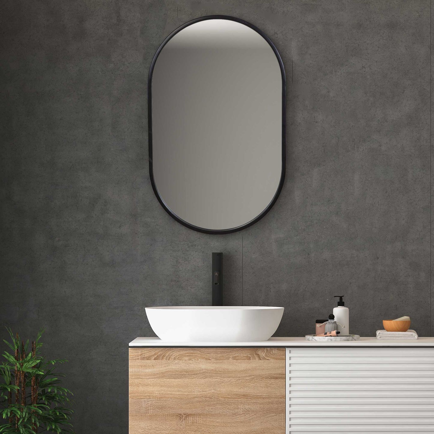 Uttermost Varina Minimalist Oval Mirror