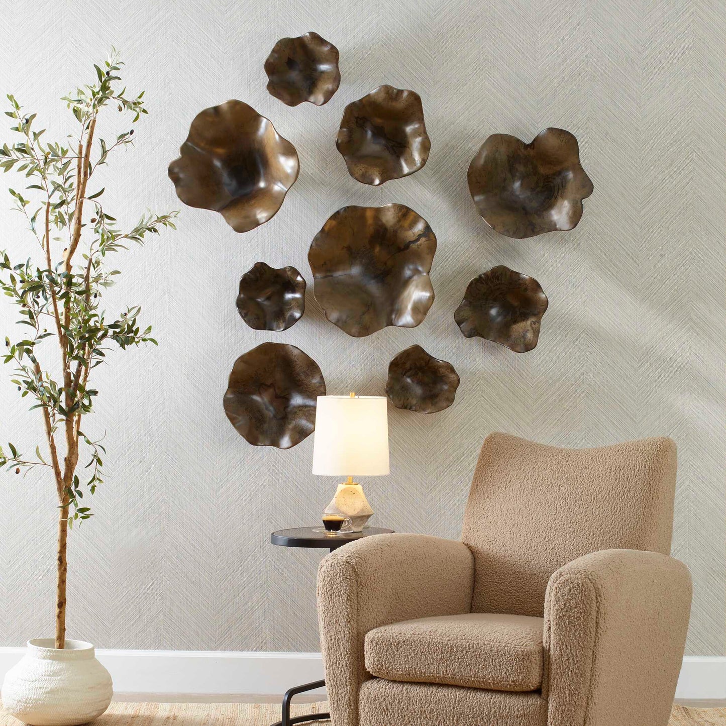 Uttermost Two Wood Wall DÌĮÕÌâå©cor In Mocha Set/3