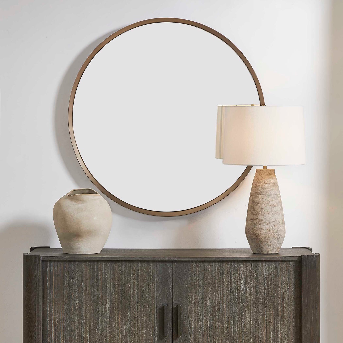 Torrado Round Bronze Mirror