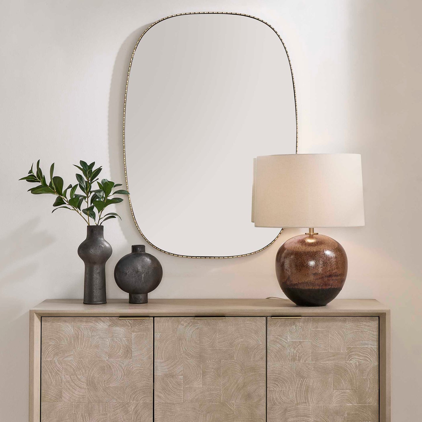 Uttermost Nidia Antique Gold Mirror