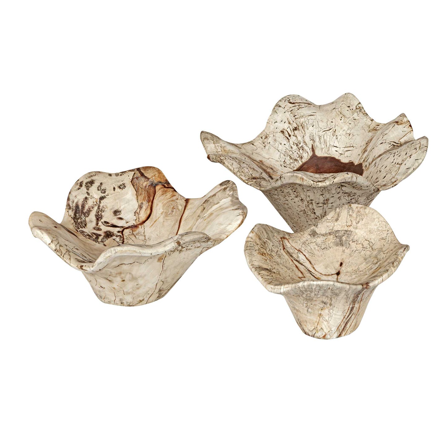 Uttermost Teo Bleached Wood Wall Decor Set/3