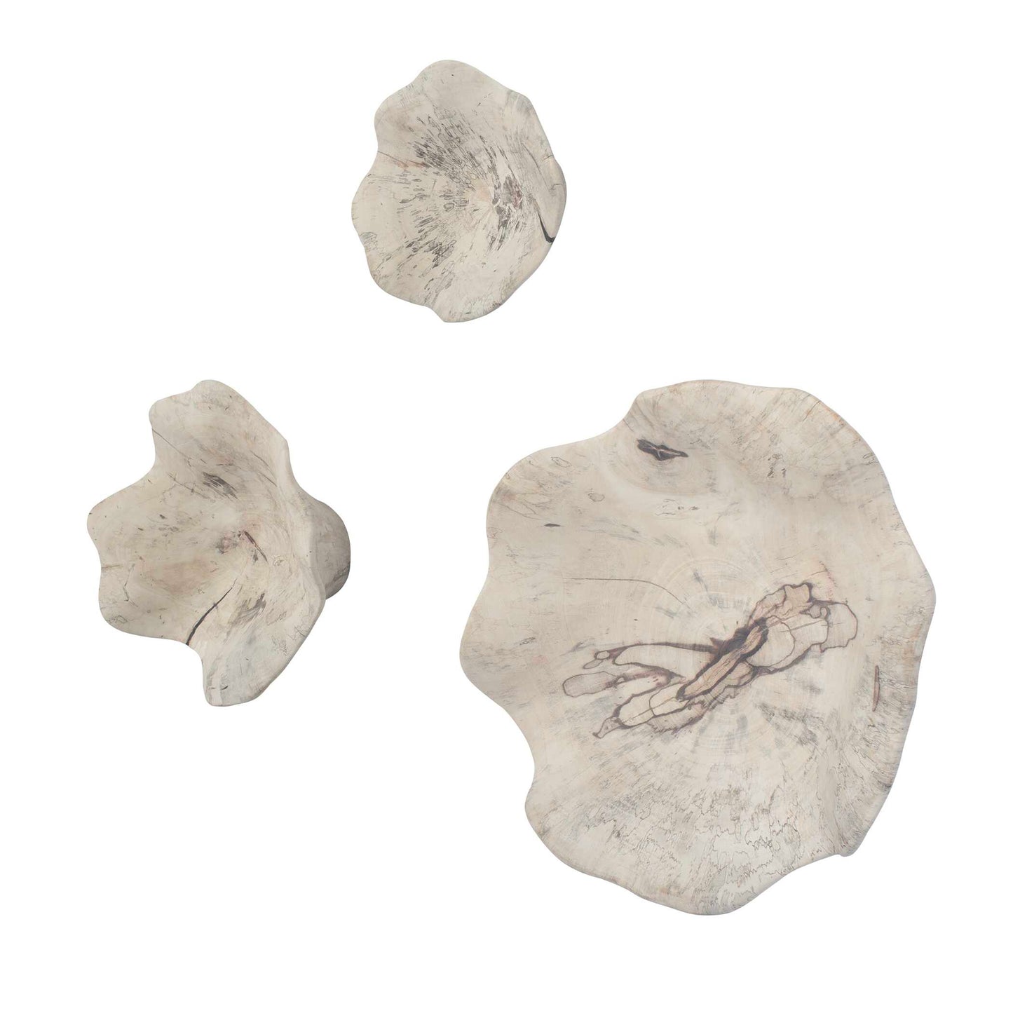 Uttermost Teo Bleached Wood Wall Decor Set/3