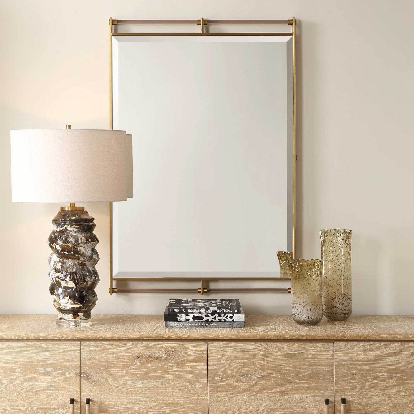 Uttermost Ripoll Antique Brass Mirror