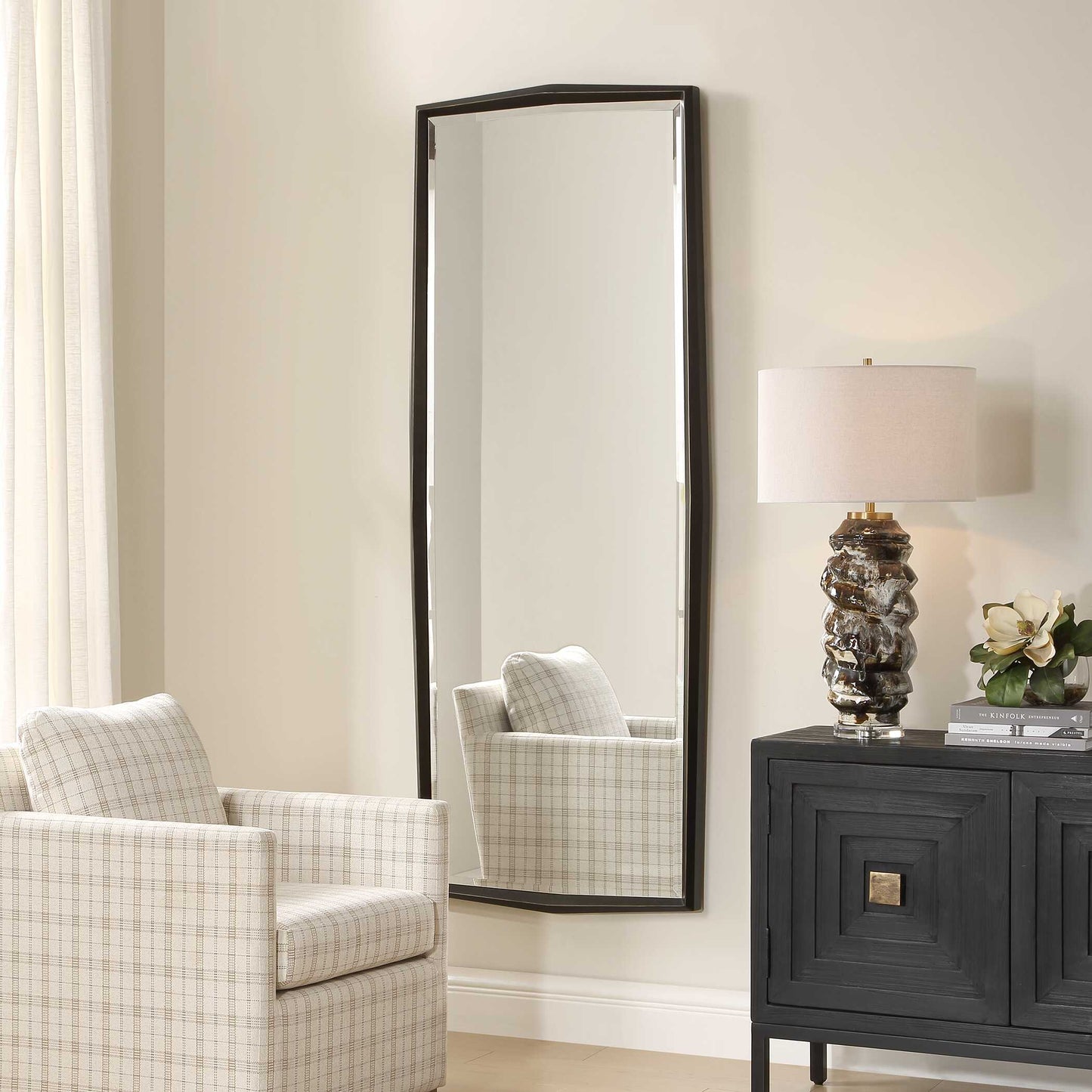 Uttermost On Point Tall Bronze Mirror