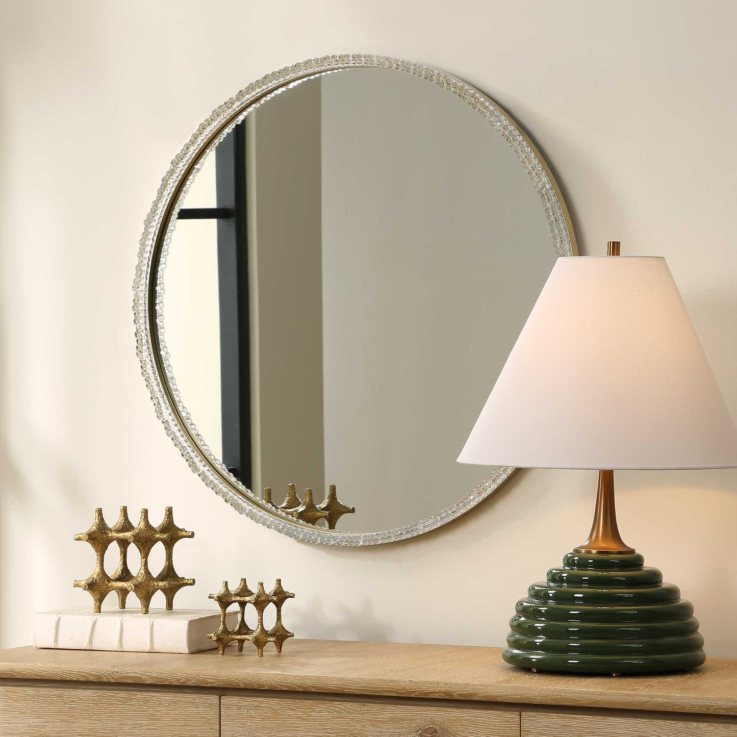 Uttermost Break The Ice Round Mirror