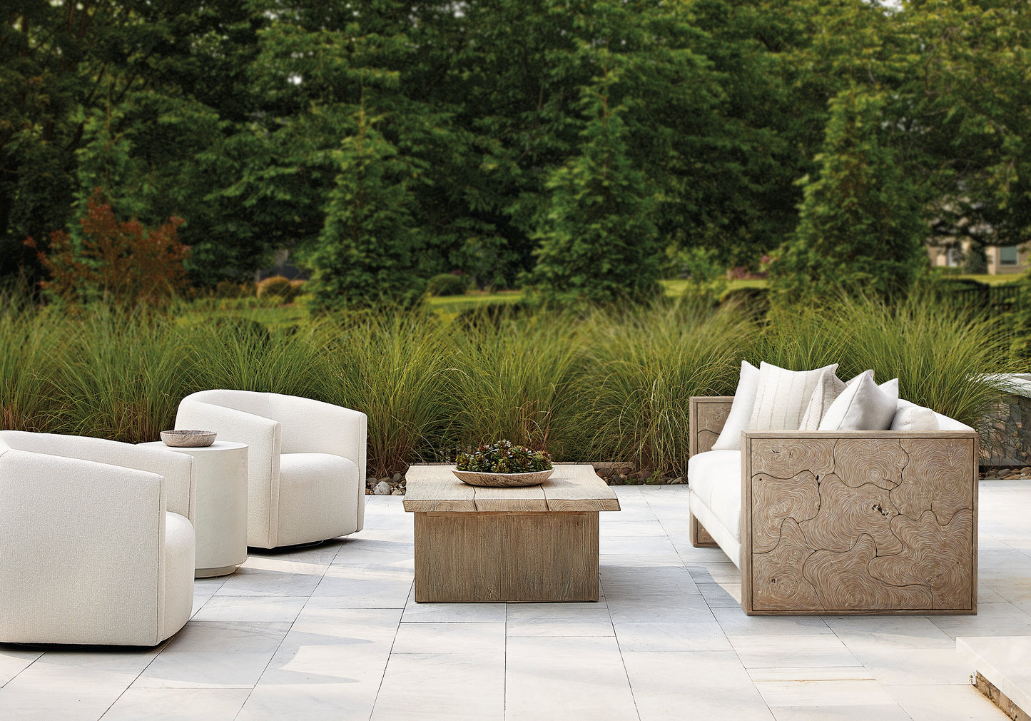 Aline Custom Quick Ship Swivel Chair - Fabric