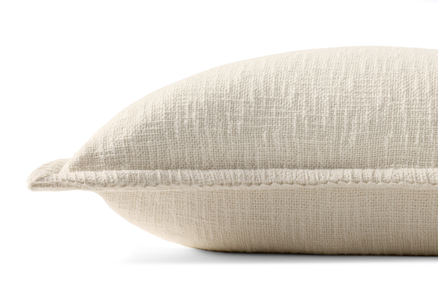 Loloi PLL0109 Ivory 22'' x 22'' Cover w/Poly Pillow