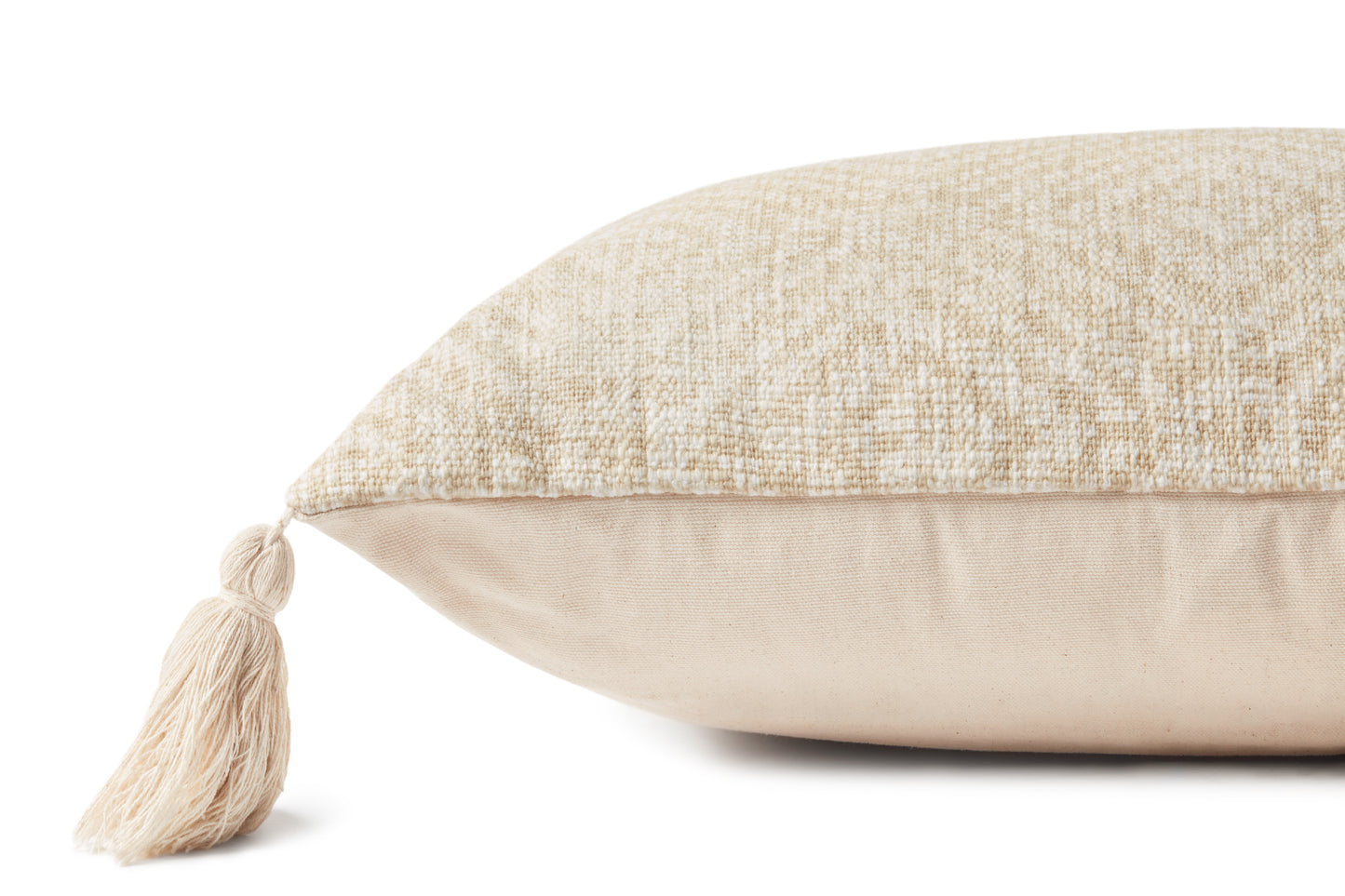 Loloi P0621 Ivory 22" x 22" Cover w/Poly Pillow