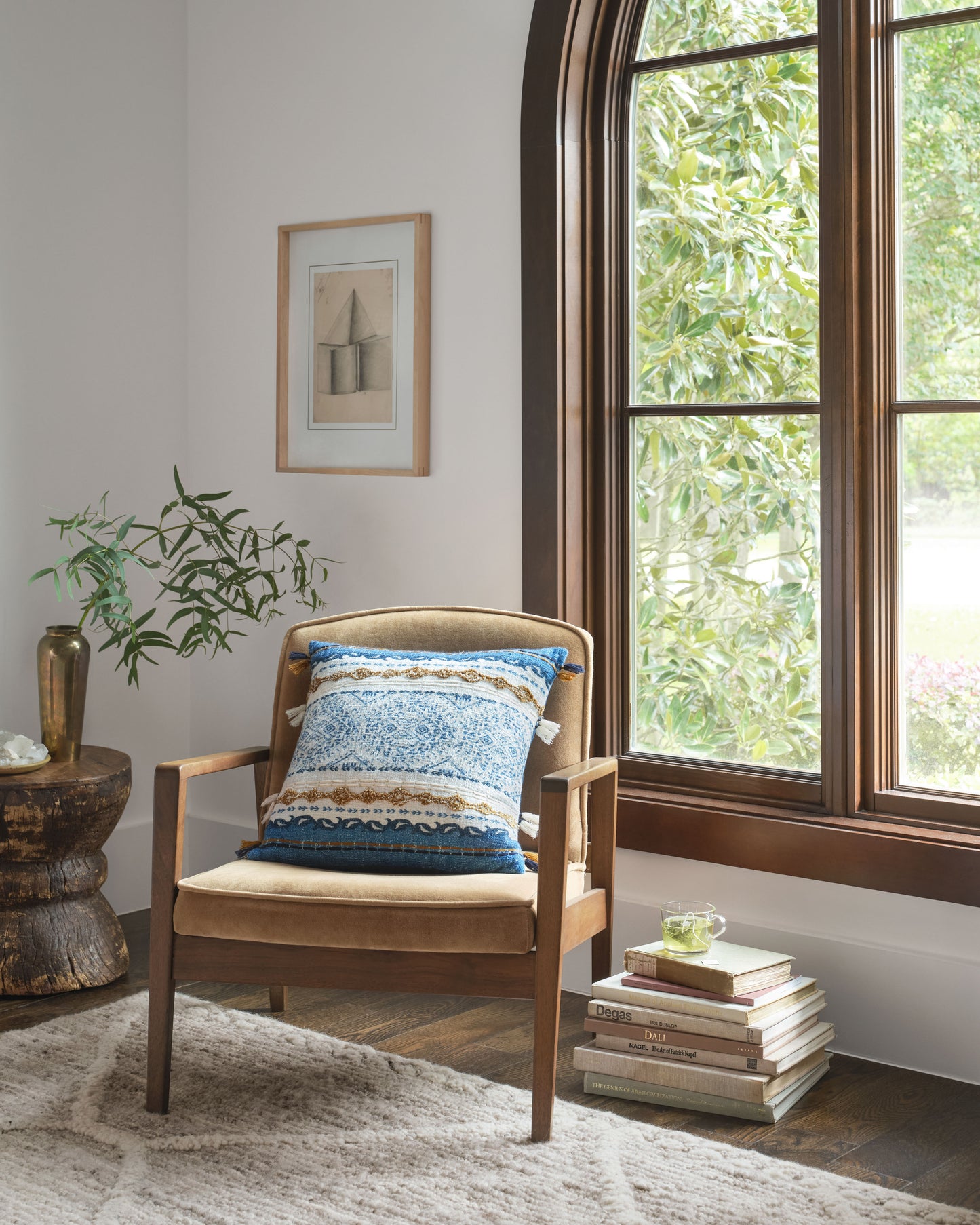 Loloi P0930 Blue / Natural 18" x 18" Cover Only Pillow