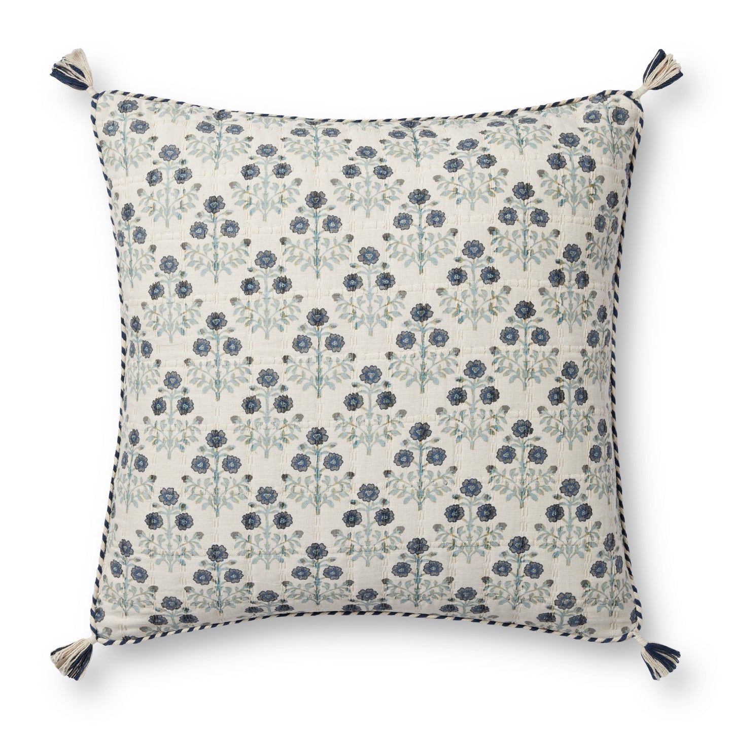 Loloi PLL0114 Blue / Multi 22'' x 22'' Cover Only Pillow