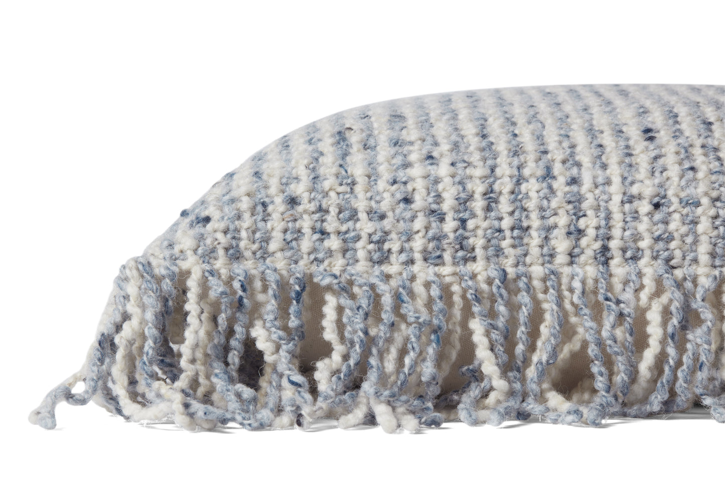 Loloi PLL0033 Ivory / Blue 22" x 22" Cover Only Pillow