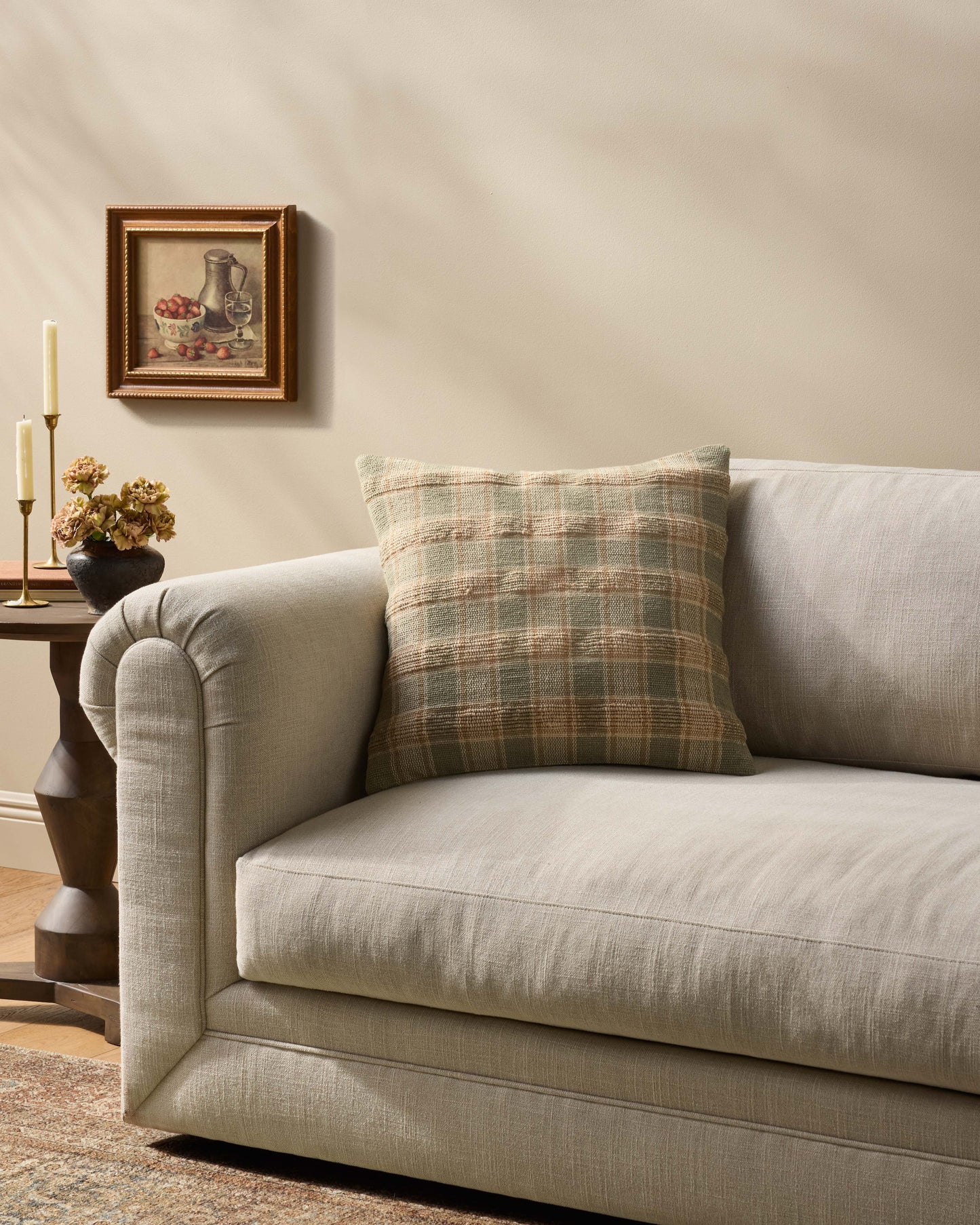 Amber Lewis x Loloi Golden Olive / Multi 20'' x 20'' Pillow Cover Only