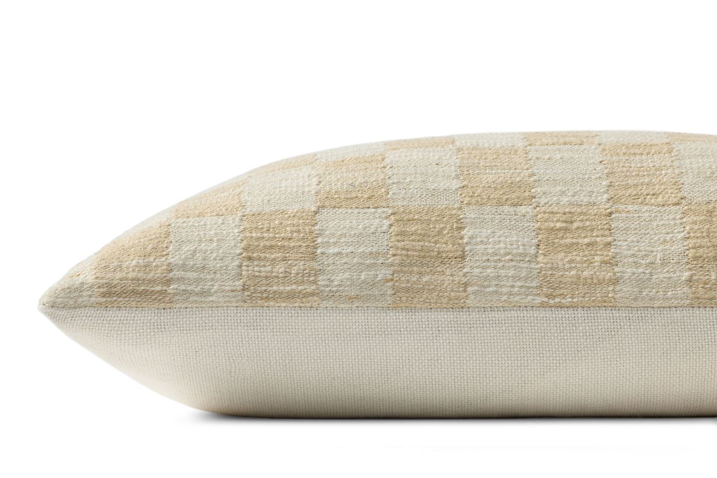 Amber Lewis x Loloi Adams Sand / Ivory 13'' x 21'' Cover w/Down Pillow