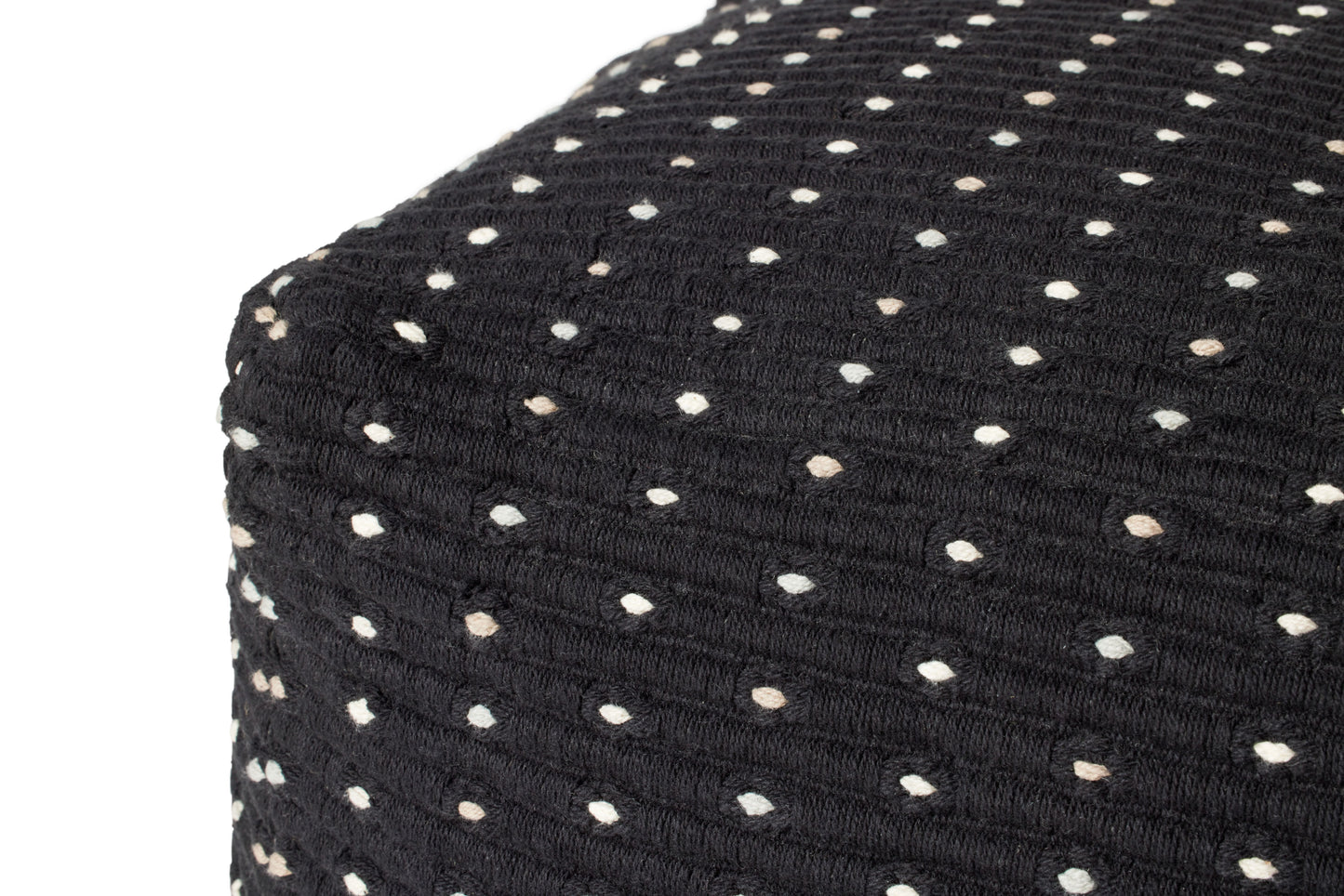 Loloi LPF0039 Black 18"W x 18"D x 18"HCover Only Pillow