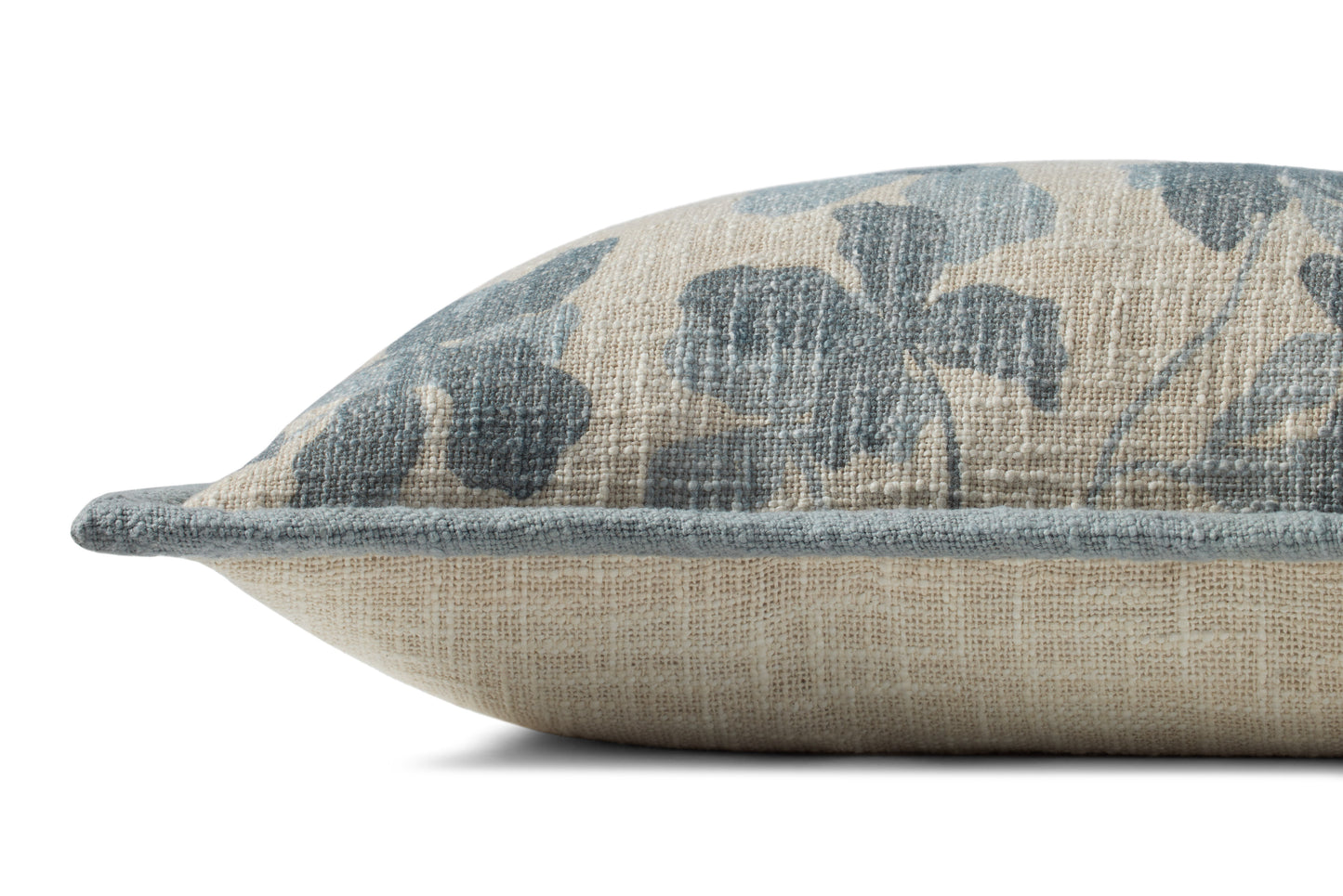 Brigette Romanek PBR0008 Blue / Natural 13'' x 21'' Cover Only Pillow