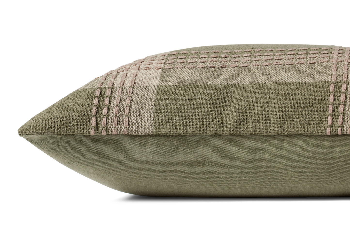 Jean Stoffer x Loloi PJS0016 Green / Multi 18'' x 18'' Cover Only Pillow