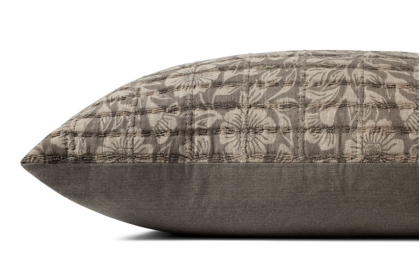 Jean Stoffer x Loloi PJS0021 Chocolate 12'' x 27'' Cover w/Poly Pillow