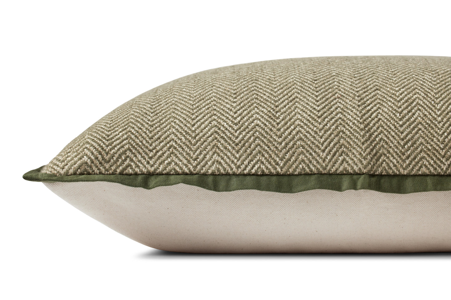 Jean Stoffer x Loloi PJS0018 Olive 13'' x 21'' Cover Only Pillow