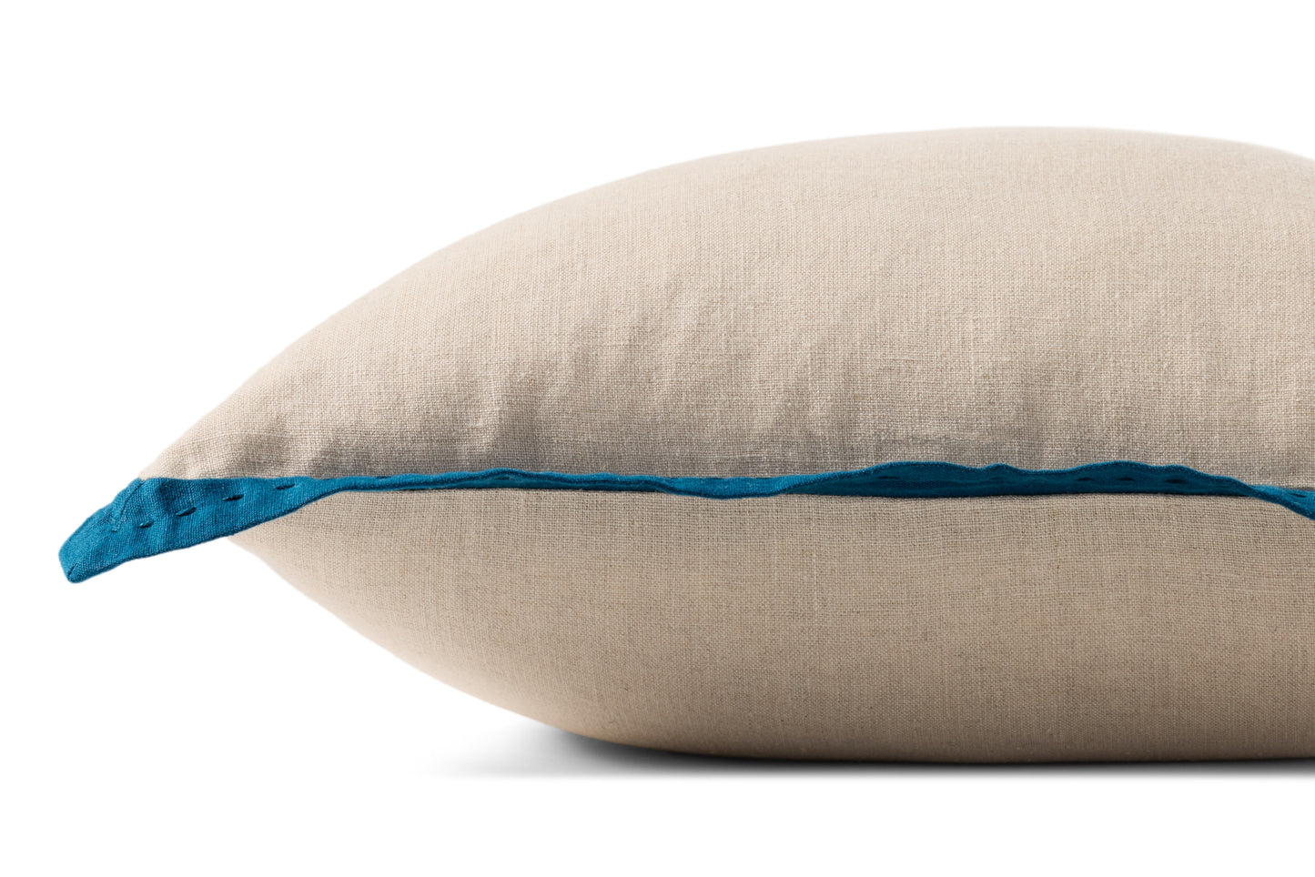 Loloi PLL0197 Natural / Blue 18'' x 18'' Cover Only