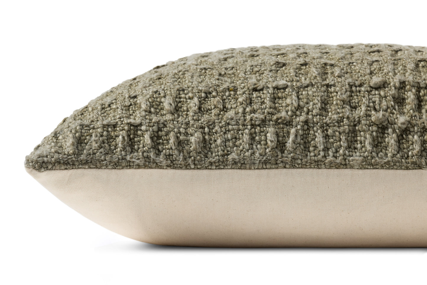Amber Lewis x Loloi Alinah Olive 22'' x 22'' Cover w/Down Pillow